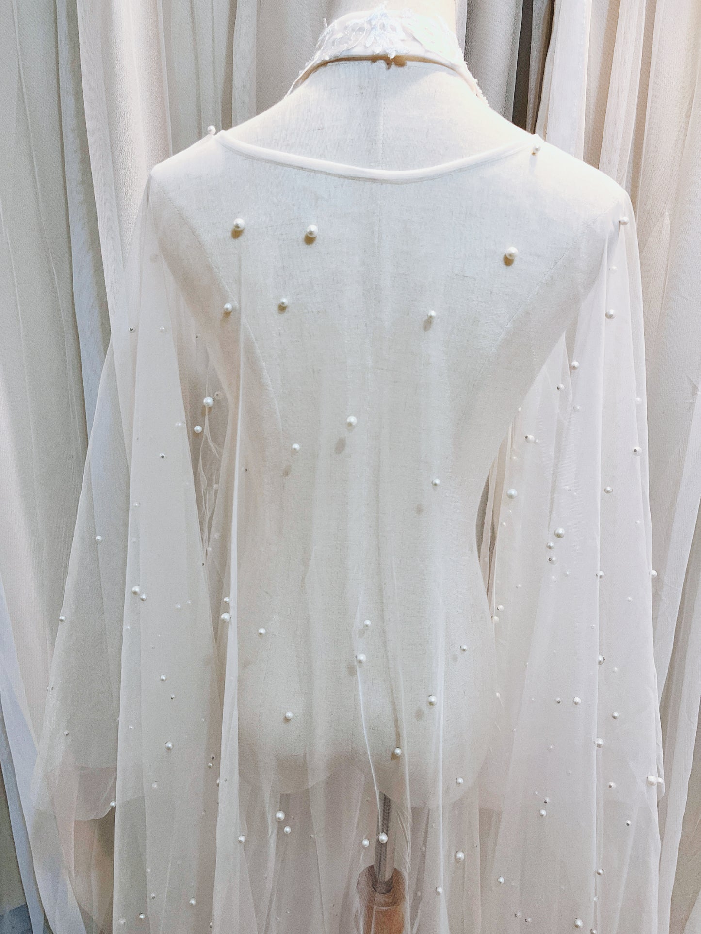 Pearl-embellished Shawl