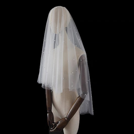 Pearls Veil (with comb)