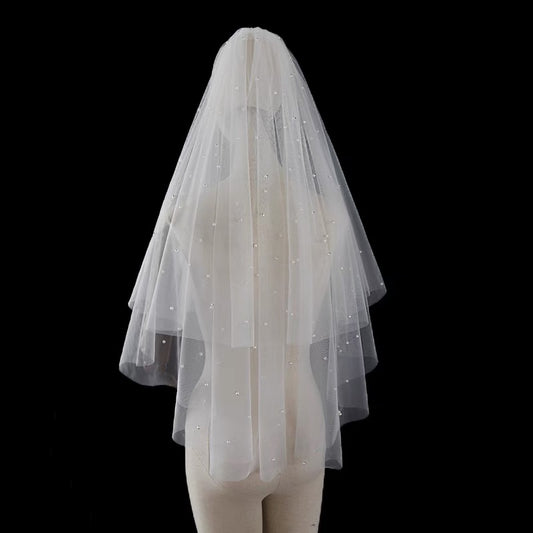 Pearls Veil (with comb)