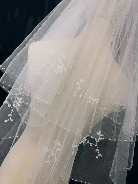 Beads Veil (with comb)